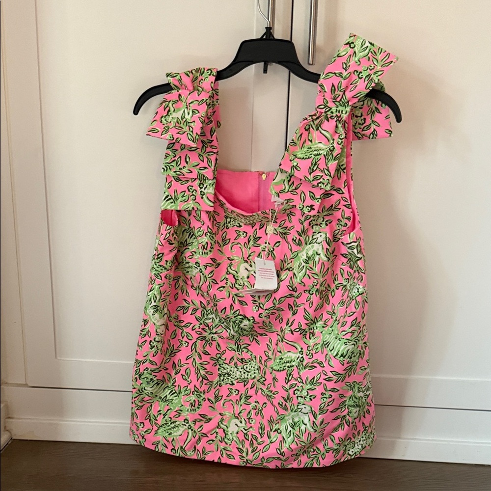 Lilly Pulitzer Pink and Green Floral Blouse